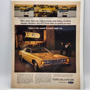 Ford Galaxie 500 1973 Original Vintage LIFE Magazine Print Ad